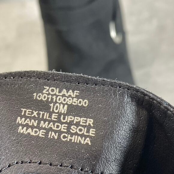 STYLE & CO Women's Black Microsuede Zolaa Memory Foam Block Heel Booties SZ 10 - Picture 8 of 8